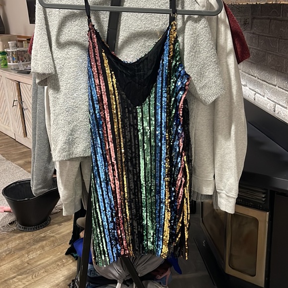 HOLIDAY SHOP ! Show Me Your Mumu multi colored sequence dress from size xs. - Picture 3 of 3